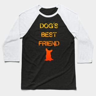 Dog's Best Friend - Orange Baseball T-Shirt